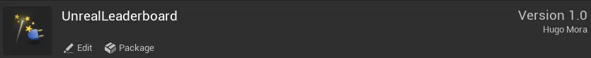 Unreal Leaderboard plugin